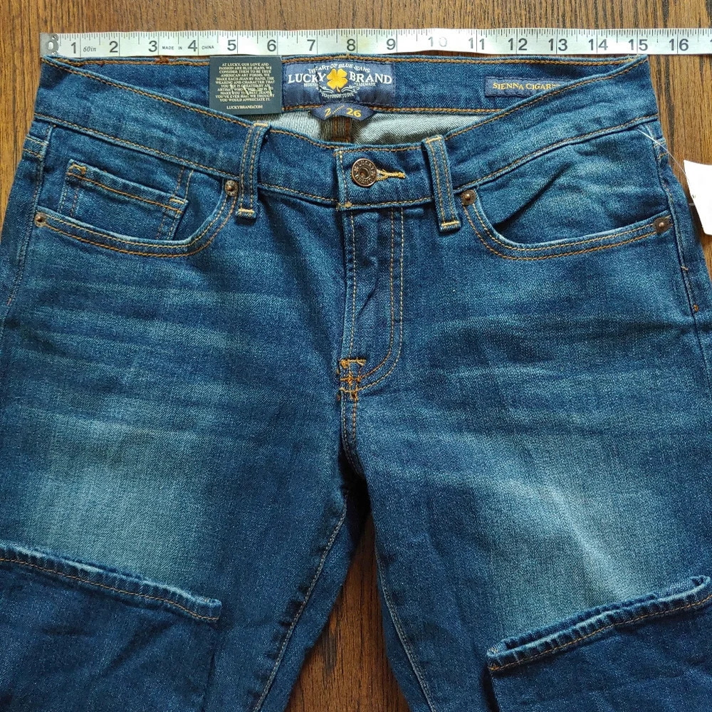 Lucky Brand Sienna Cigerette Medium Wash Jeans Size Women's 2/26 NEW with Tag - Picture 8 of 15